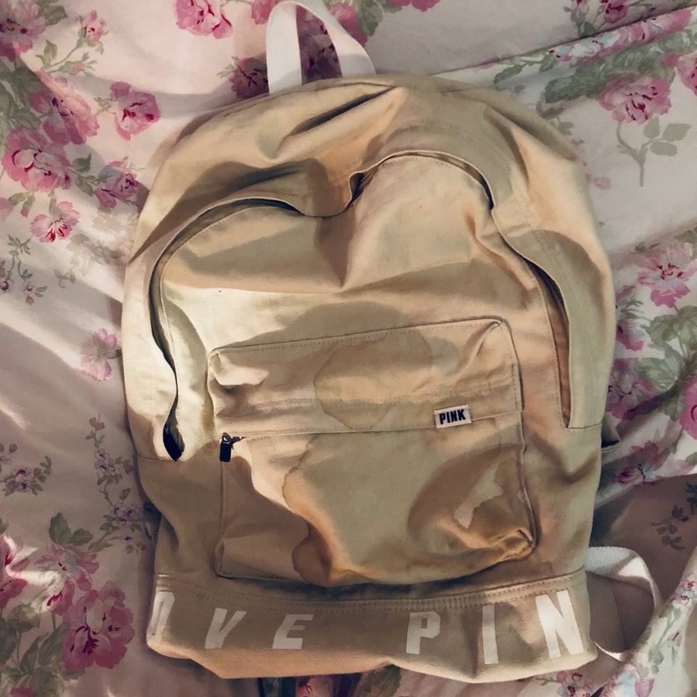 Victoria’s Secret PINK Tan Backpack